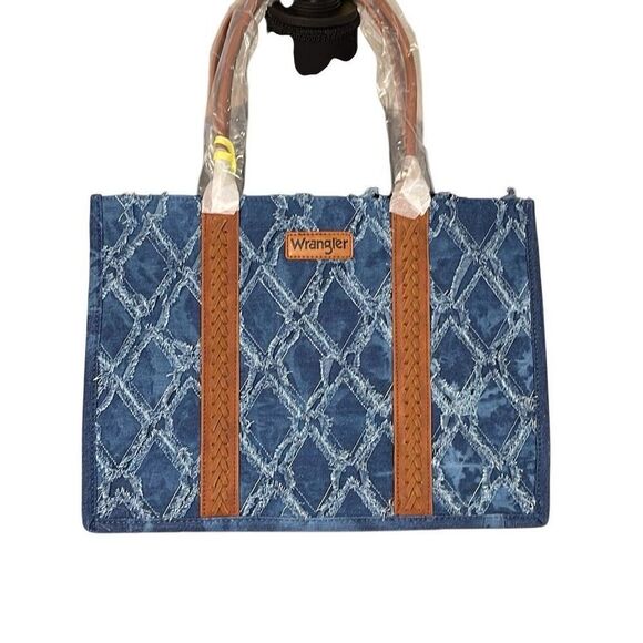 Wrangler Evelyn Large Denim Tote Bag - Picture 1 of 12